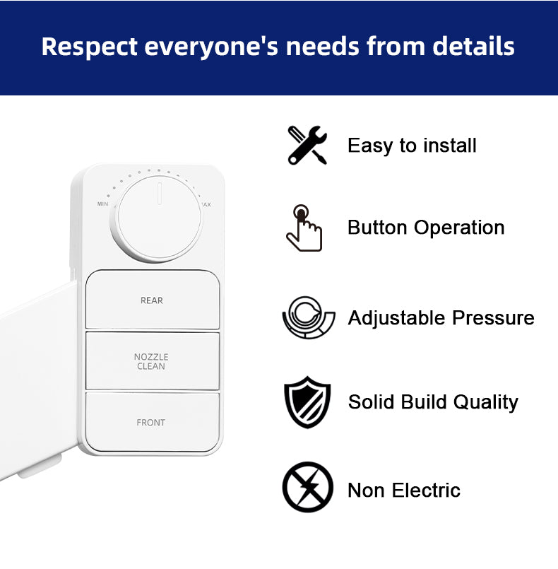 Premium Non electric bidet toilet seat attachment