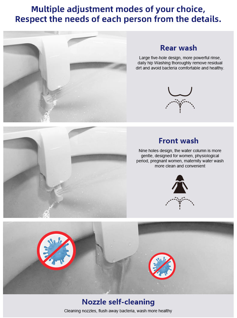 Premium Non electric bidet toilet seat attachment