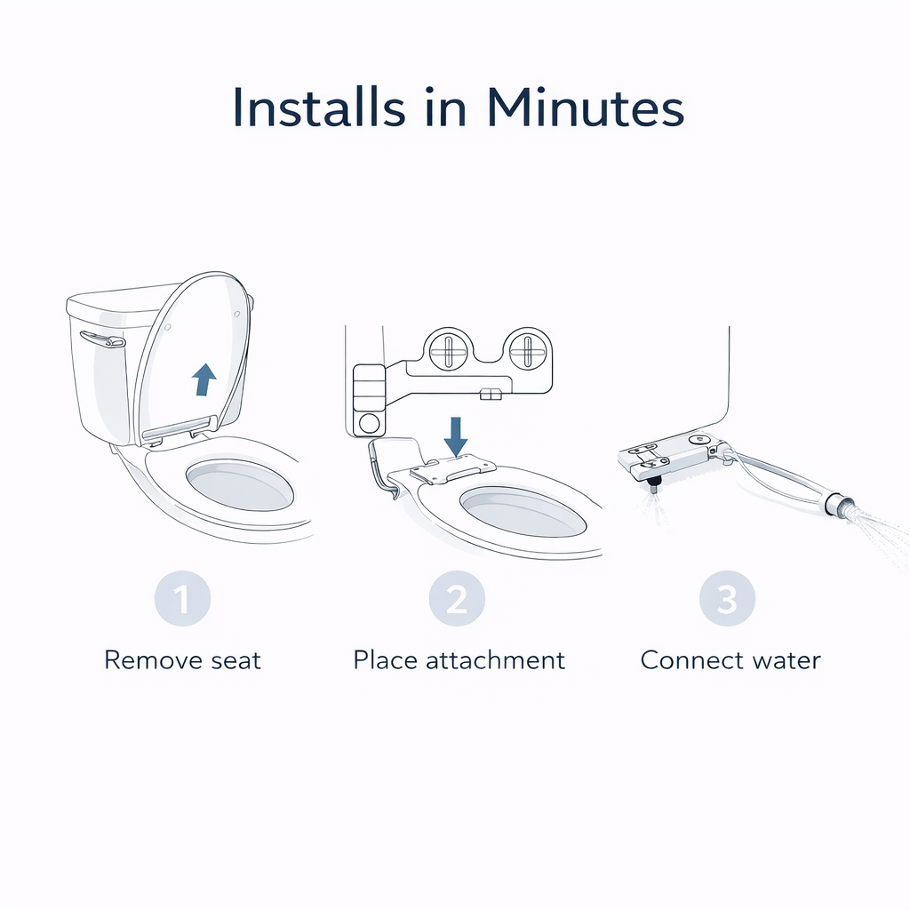 Non electric bidet attachment - PREMIUM