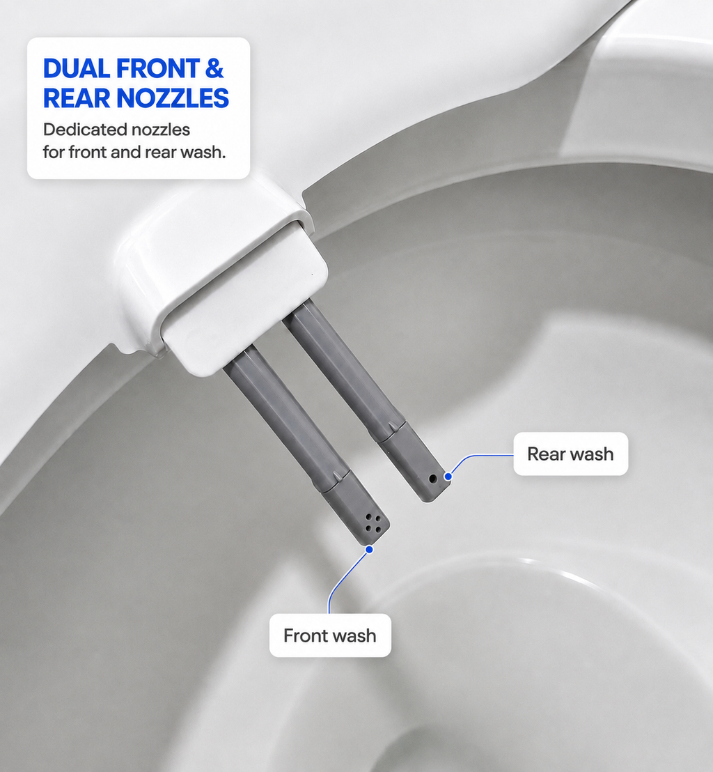 Non Electric Bidet Toilet Seat - Deluxe