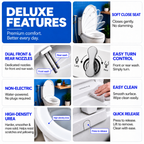 Non Electric Bidet Toilet Seat - Deluxe