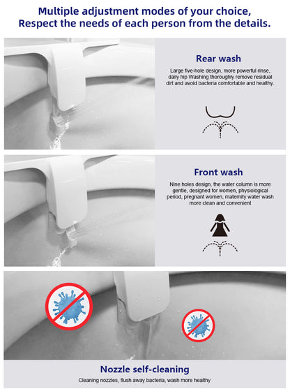 Premium Non electric bidet toilet seat attachment