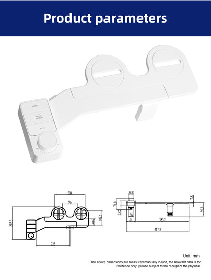 Premium Non electric bidet toilet seat attachment