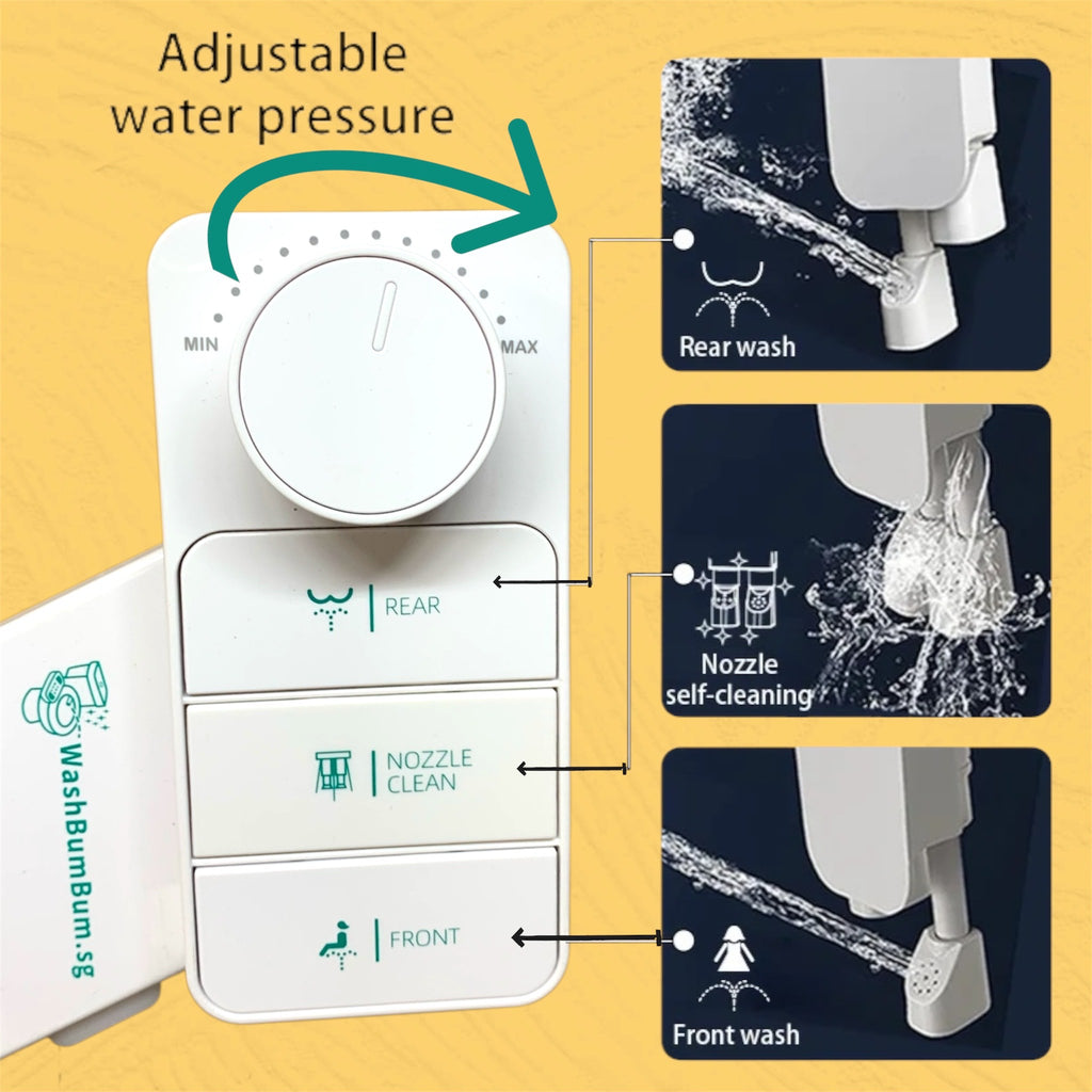 Premium Non electric bidet toilet seat attachment