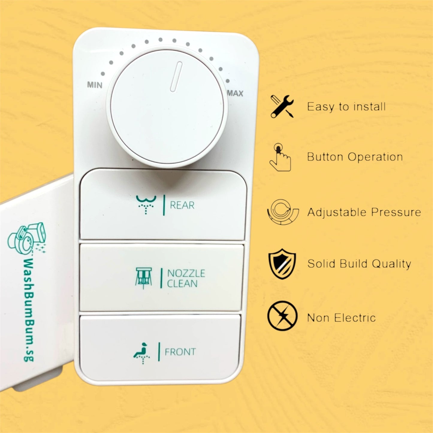 Premium Non electric bidet toilet seat attachment