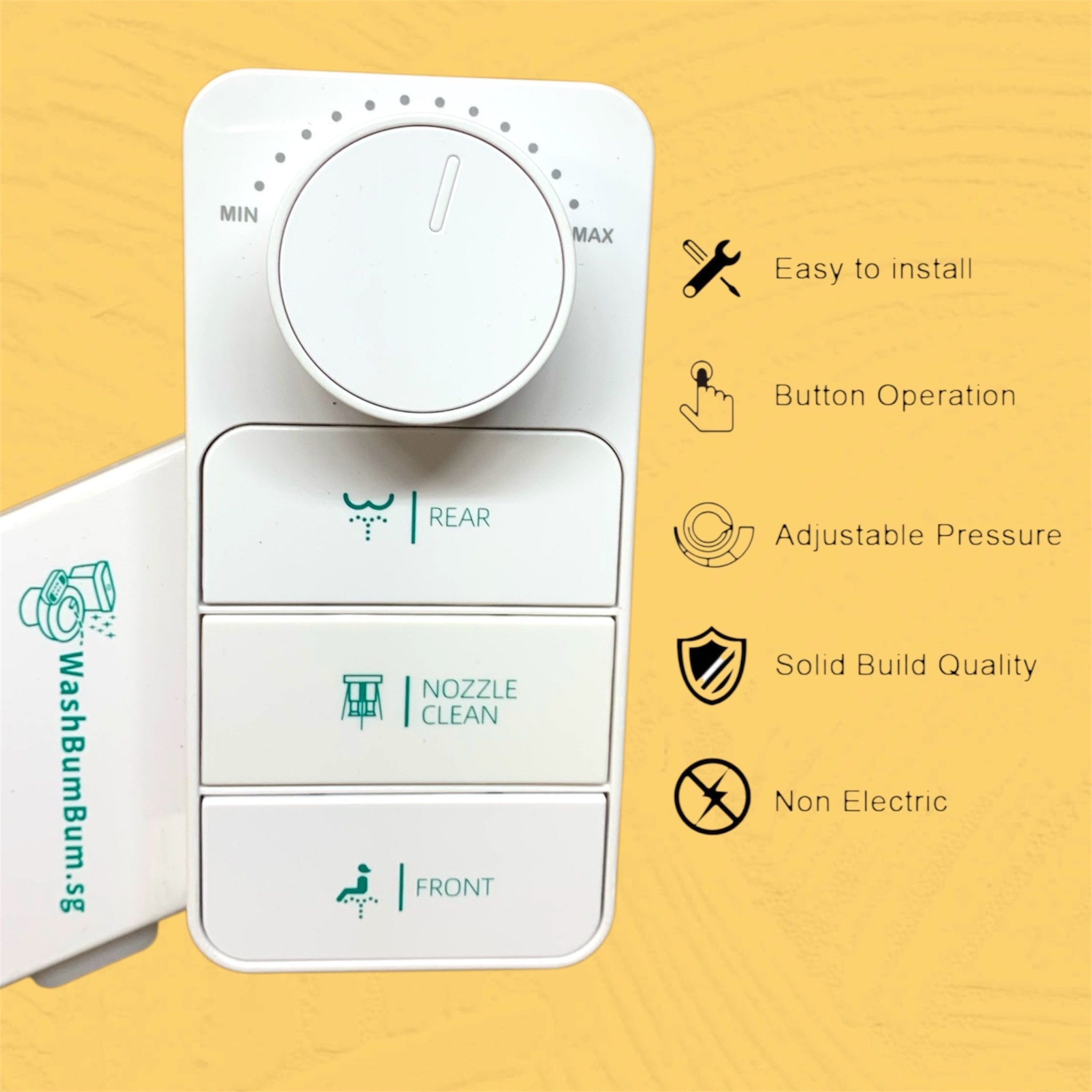 Premium Non electric bidet toilet seat attachment