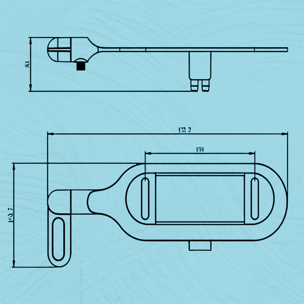 Basic non electric bidet toilet seat attachment