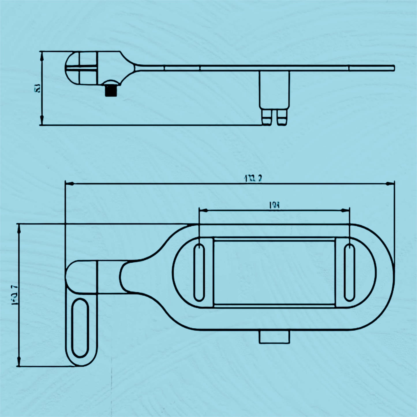 Basic non electric bidet toilet seat attachment
