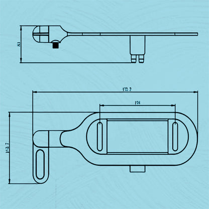 Basic non electric bidet toilet seat attachment