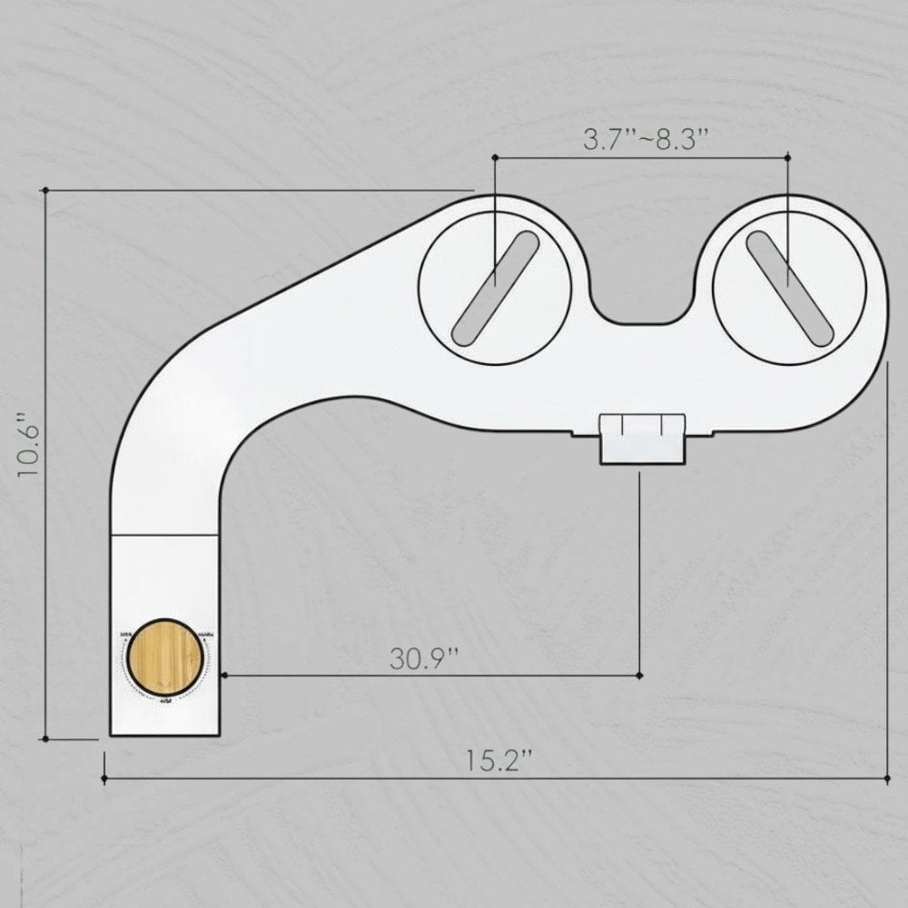 Flexi Non electric bidet toilet seat attachment (can be left sided)