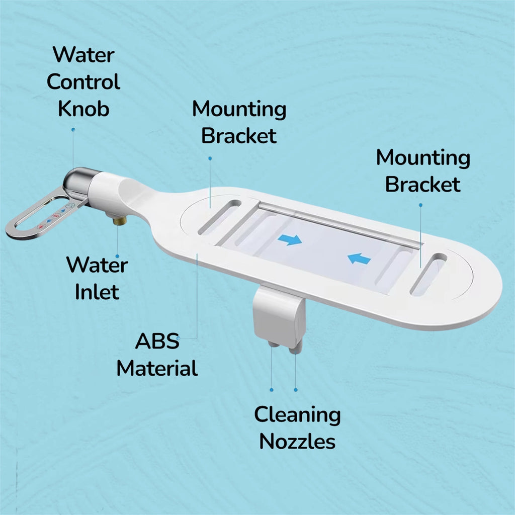 Basic non electric bidet toilet seat attachment