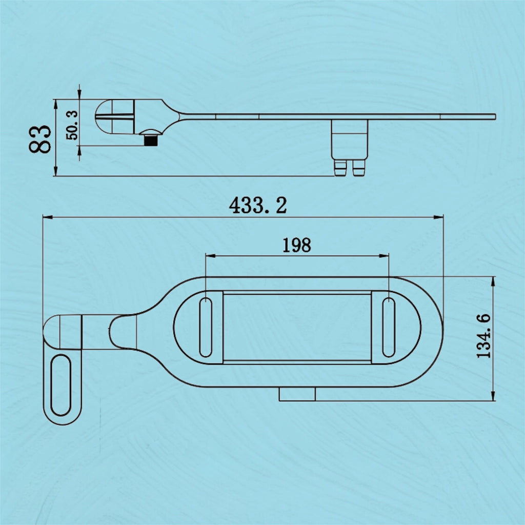 Basic non electric bidet toilet seat attachment