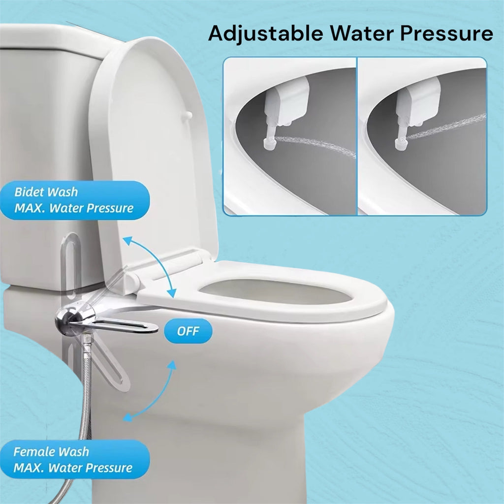 Basic non electric bidet toilet seat attachment