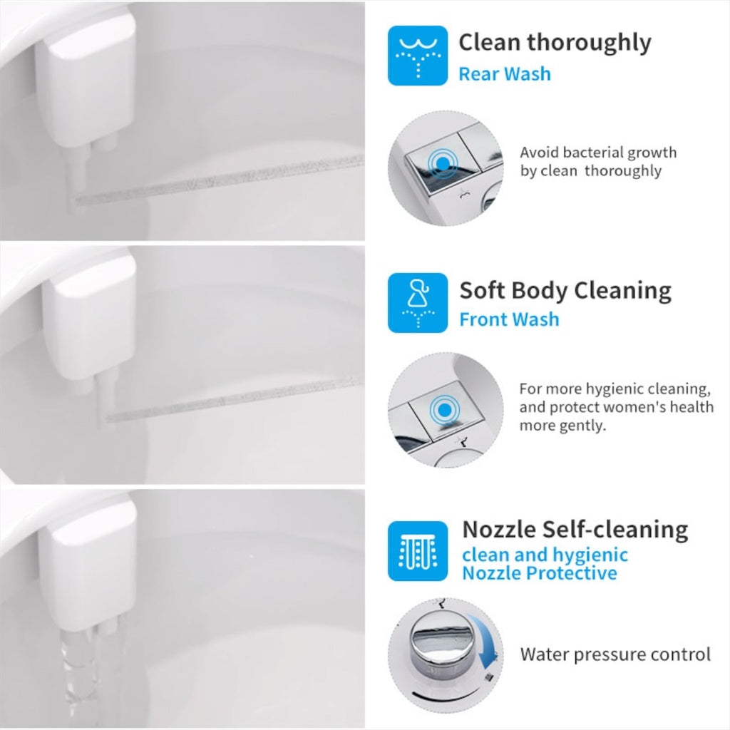 Premium Pro Non electric bidet toilet seat attachment