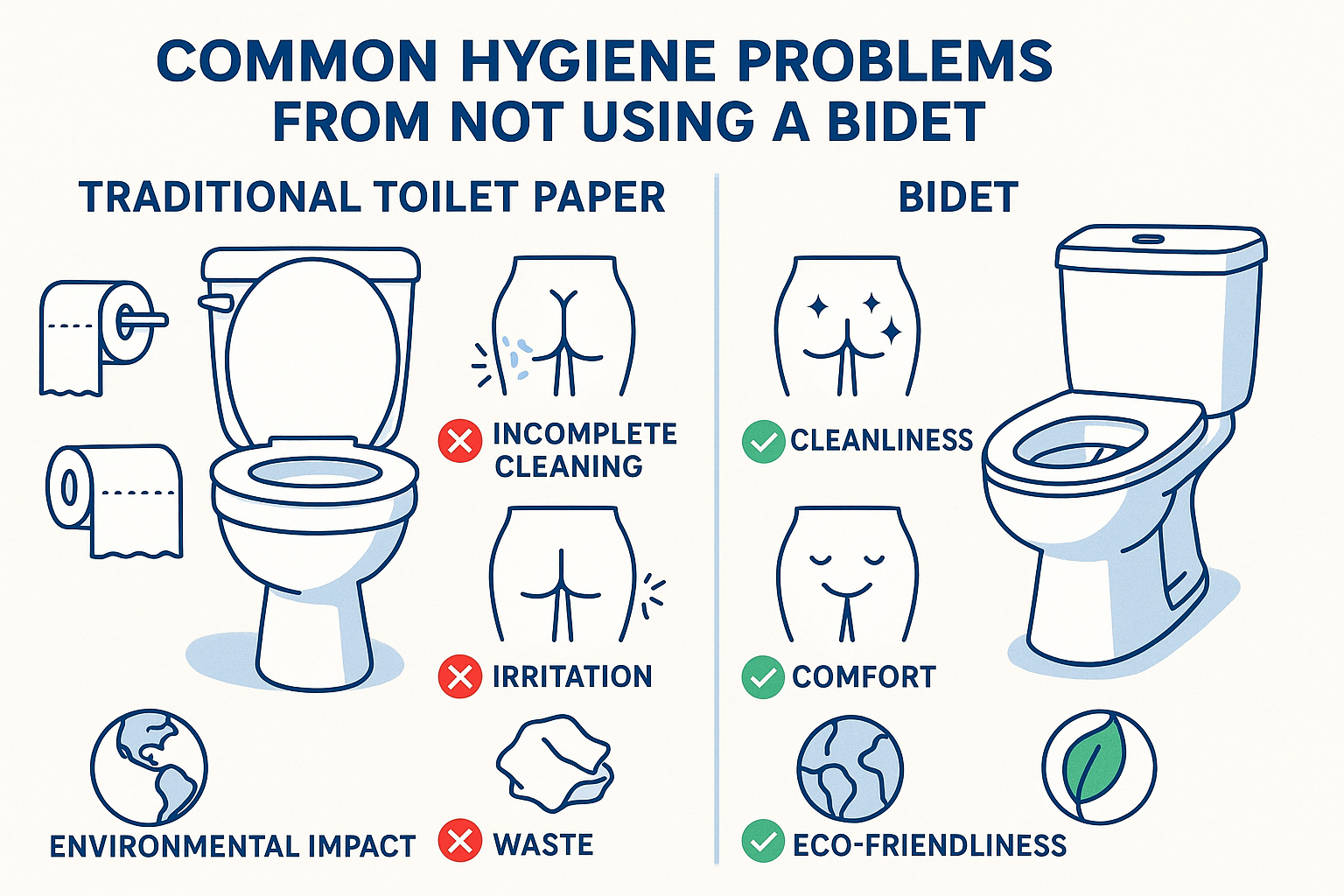 problems not using bidet